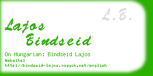 lajos bindseid business card